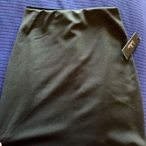 black mini skirt